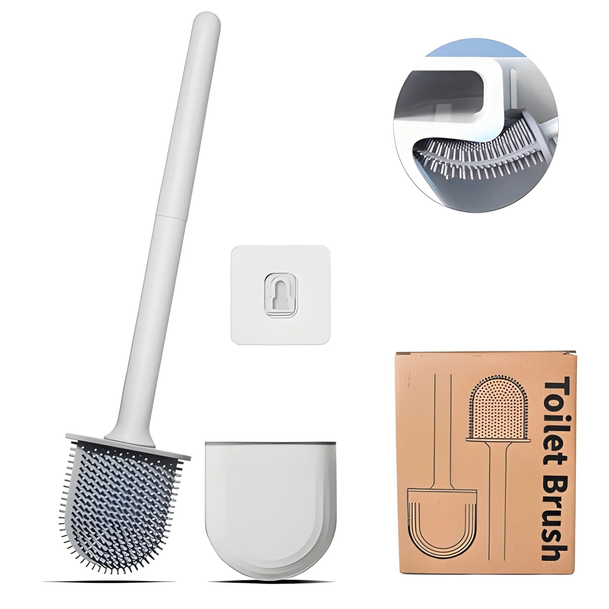 Best portable silicone toilet brush with holder - home & garden | 2025 | fast shipping