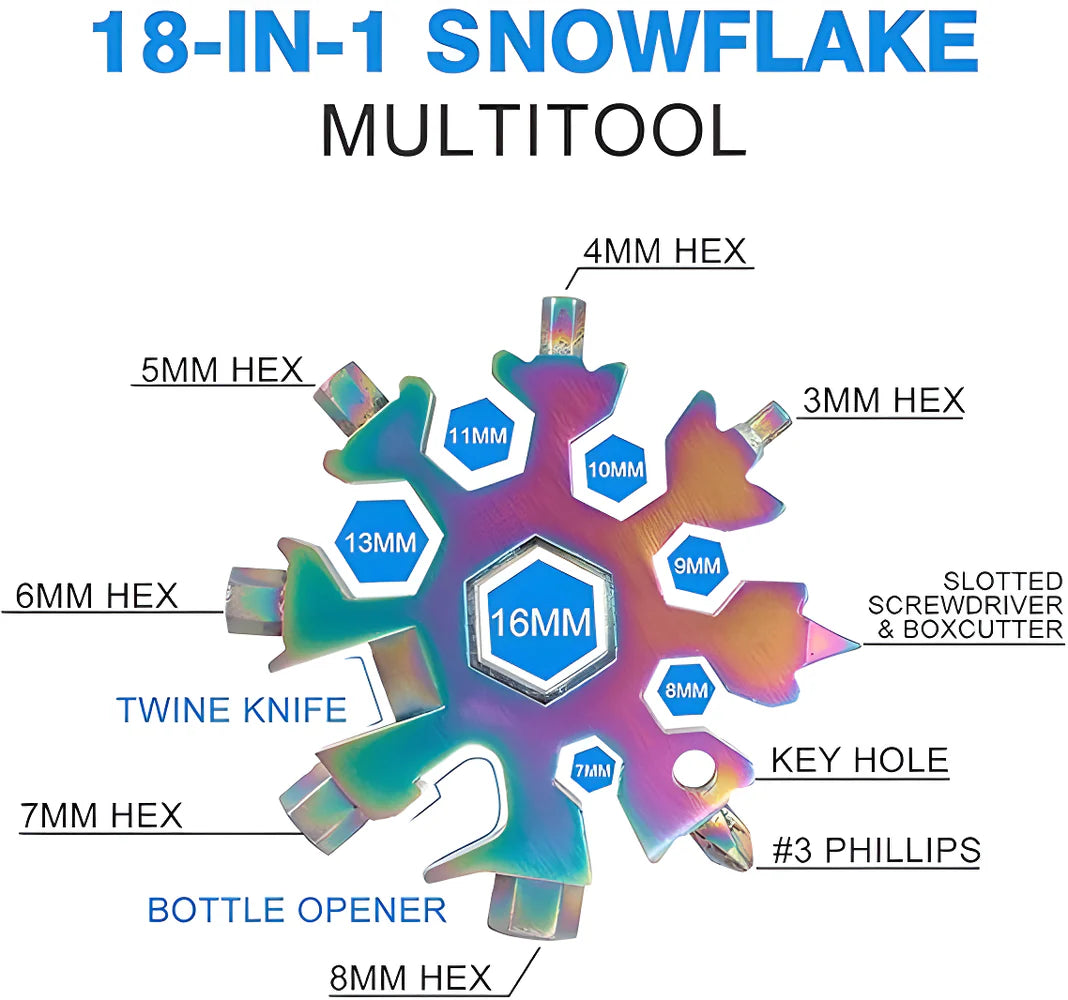 Best portable snowflake multi tool - sets | 2025 | fast shipping