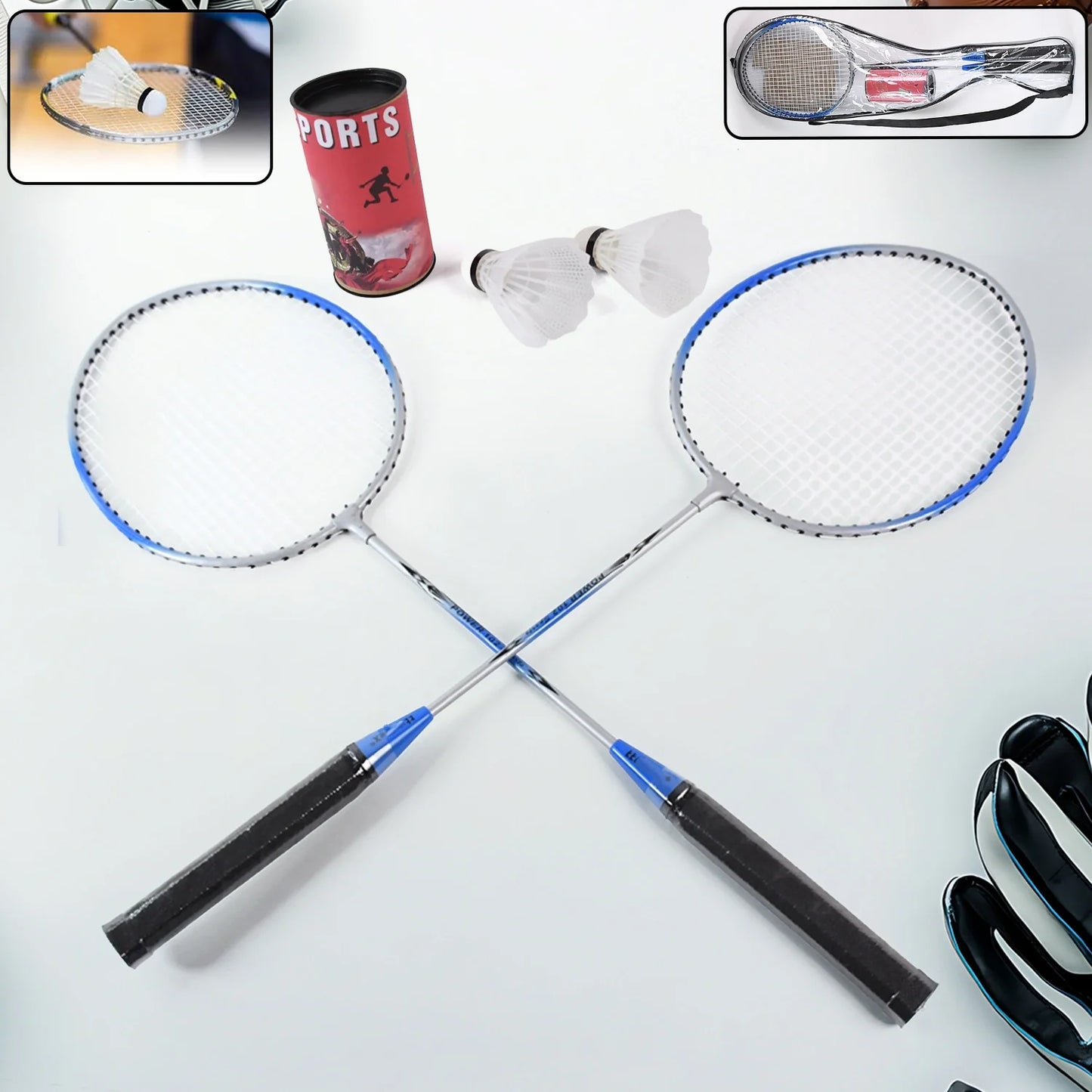 Best premium badminton set with 2 rackets & shuttlecocks - racket sets | 2025 | fast shipping