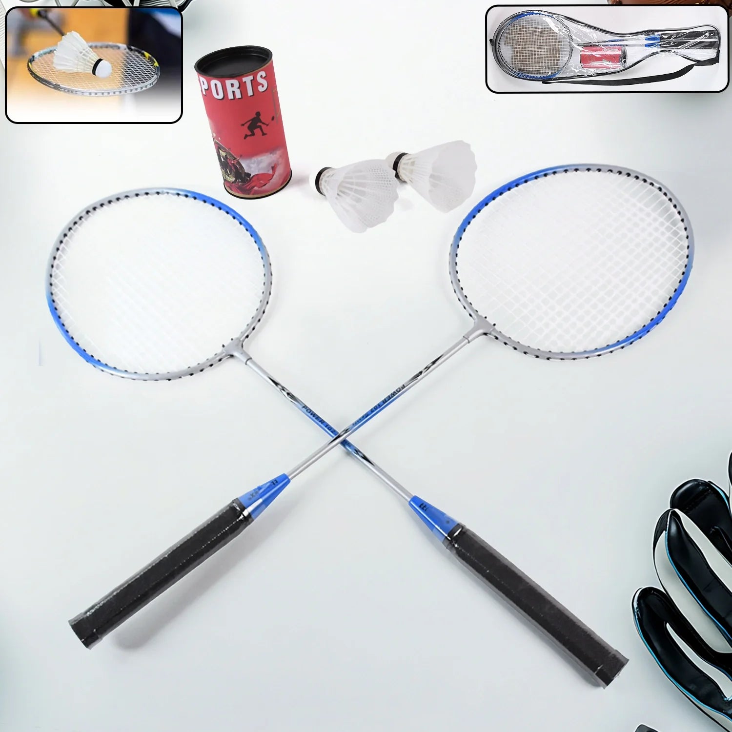 Best premium badminton set with 2 rackets & shuttlecocks - racket sets | 2025 | fast shipping