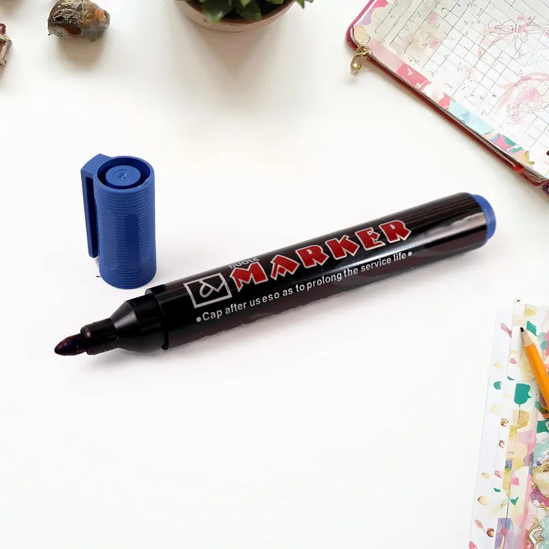 Best premium permanent blue marker pen (12 pc) - markers | 2025 | fast shipping