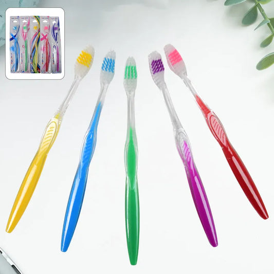 Premium Plastic Toothbrush (1 Pc Mix Color) - Health Care
