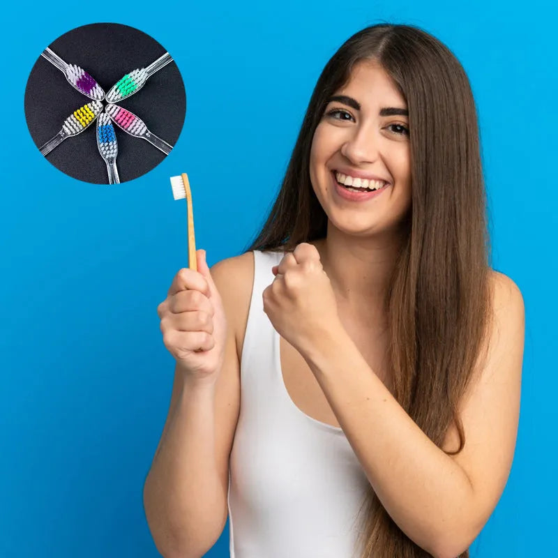 Premium Plastic Toothbrush (1 Pc Mix Color) - Health Care