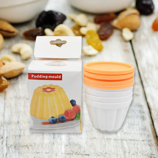 Best pudding molds set of 4 cups with lid - kitchen | 2025 | fast shipping