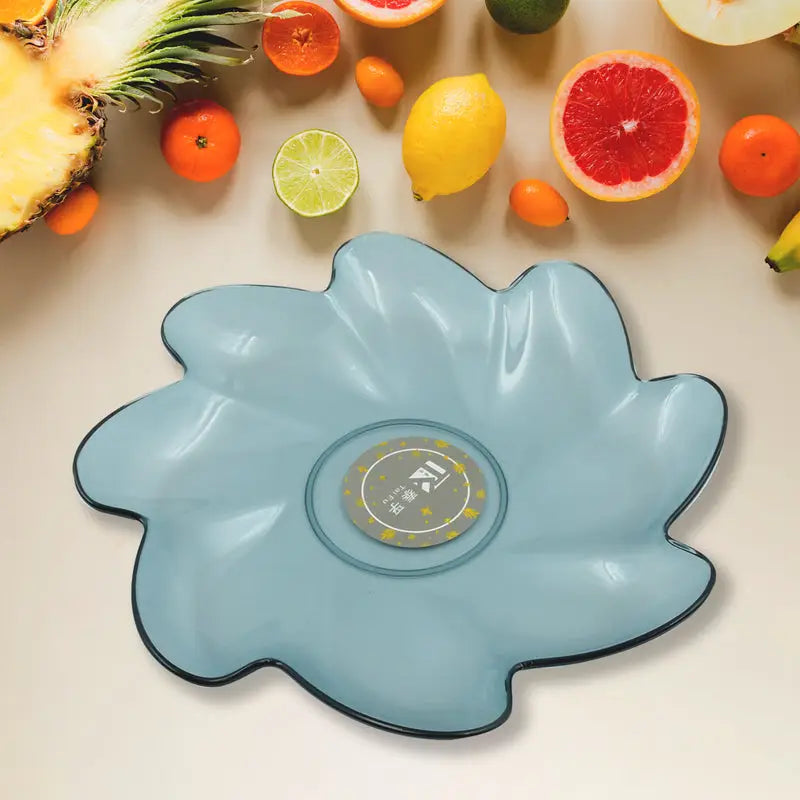 Flower shape snack plate