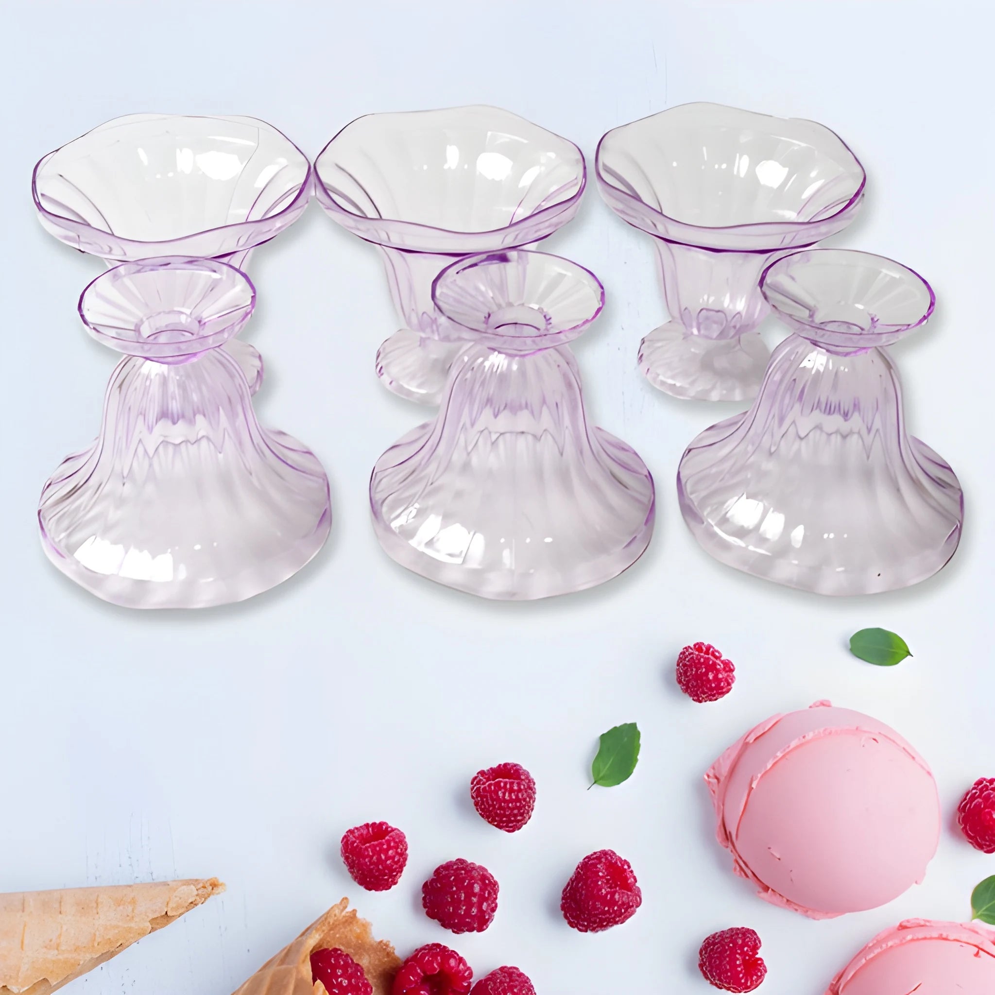 Unbreakable tulip sundae bowls