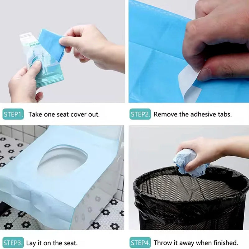 Disposable toilet seat covers