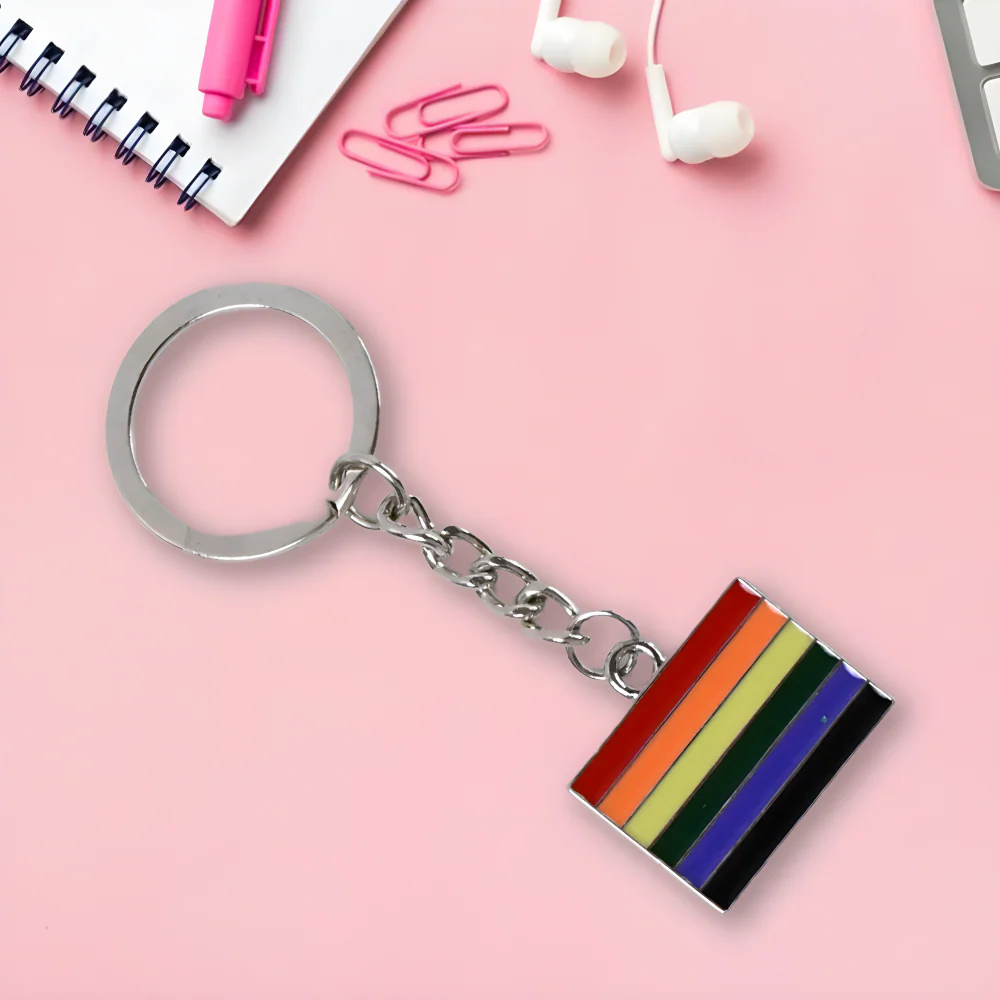Rainbow Metal Keychain - Car & Motorbike