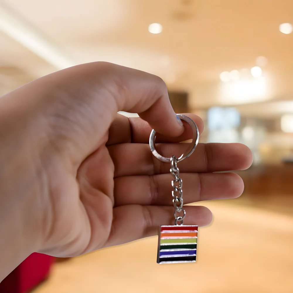 Rainbow Metal Keychain - Car & Motorbike