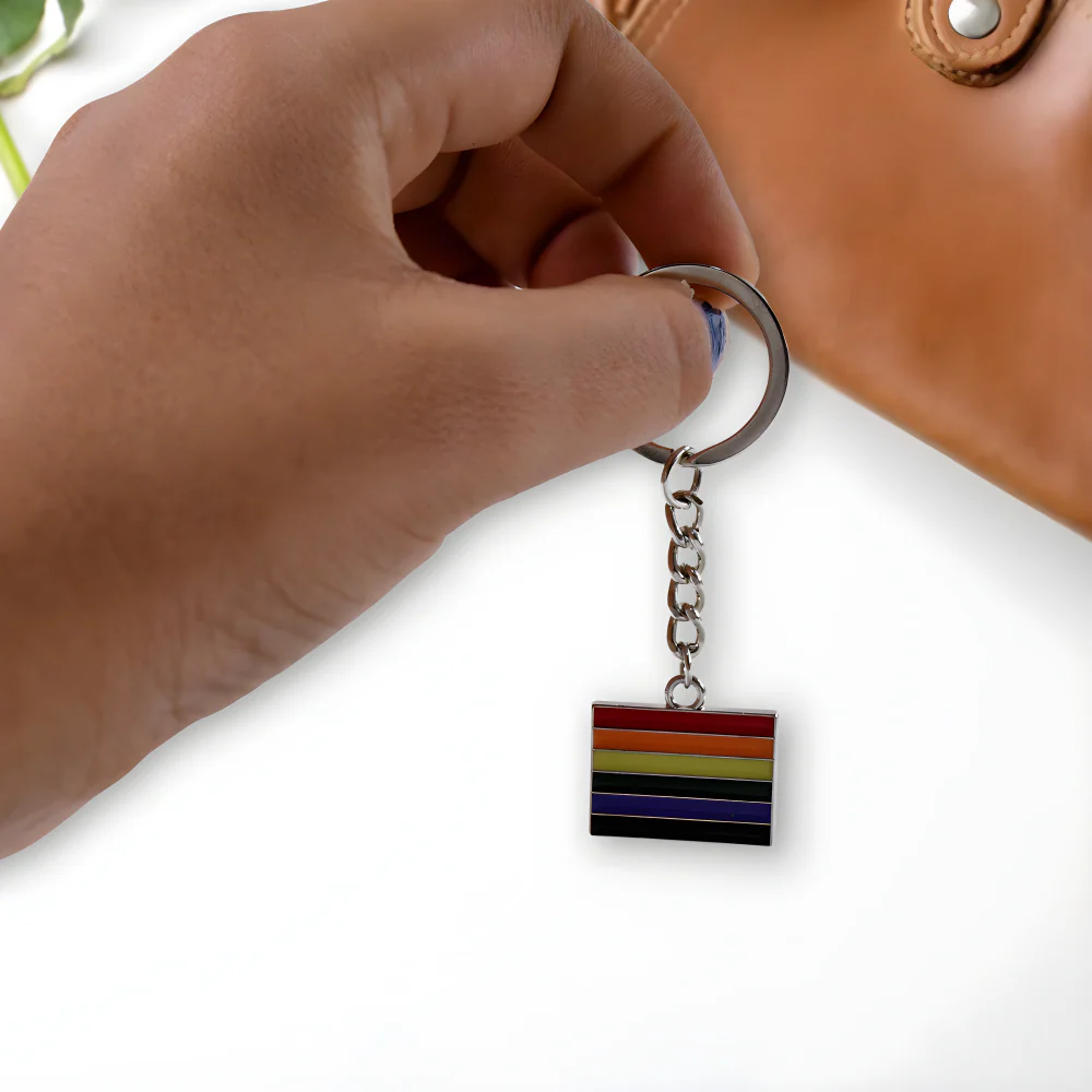 Rainbow Metal Keychain - Car & Motorbike