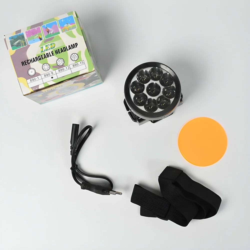 Best rechargeable 9-led headlamp - led lights | 2025 | fast shipping