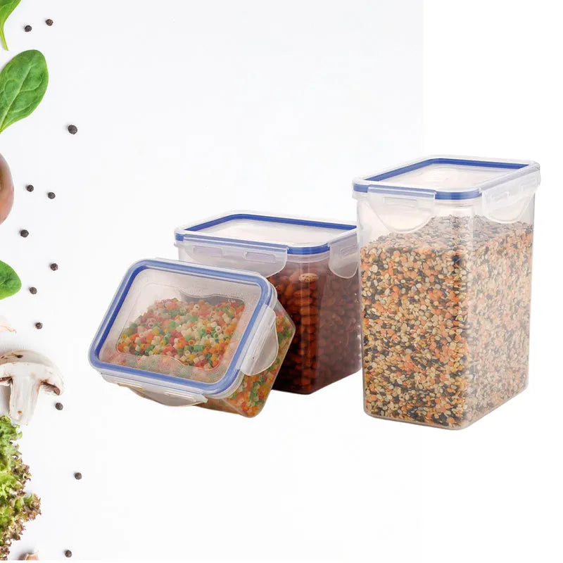 Best rectangular plastic food storage (set of 3) containers | 2025 | fast shipping