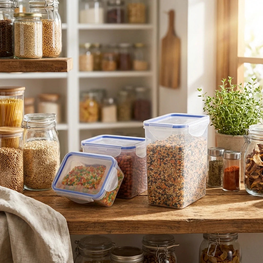 Best rectangular plastic food storage (set of 3) containers | 2026 | fast shipping