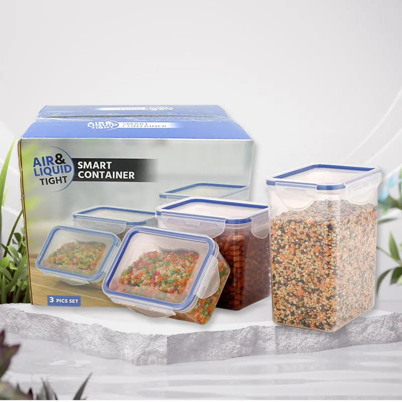 Best rectangular plastic food storage (set of 3) containers | 2025 | fast shipping