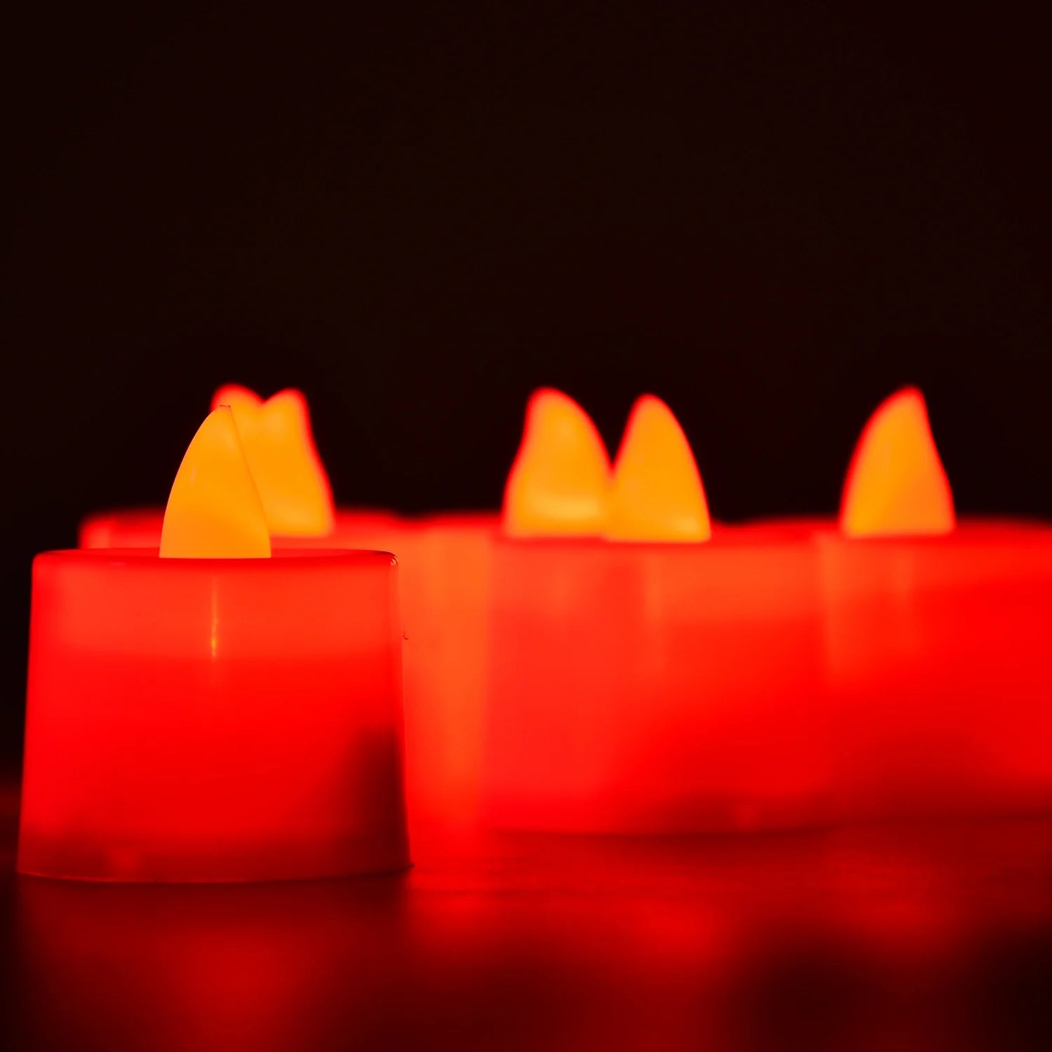 Best red flameless led tealights - candles | 2025 | fast shipping