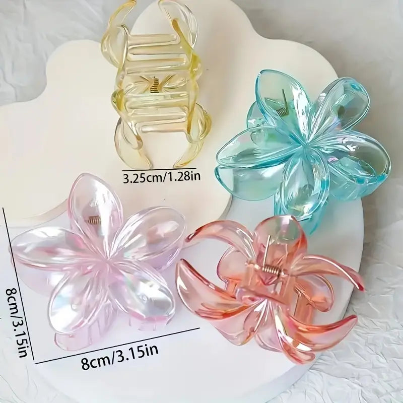 Resin Flower Hair Clamp Grip - Home Improvement