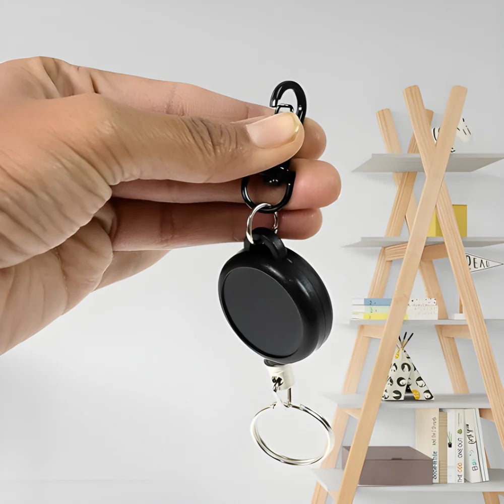 Retractable Keychain Clip Holder - Car & Motorbike