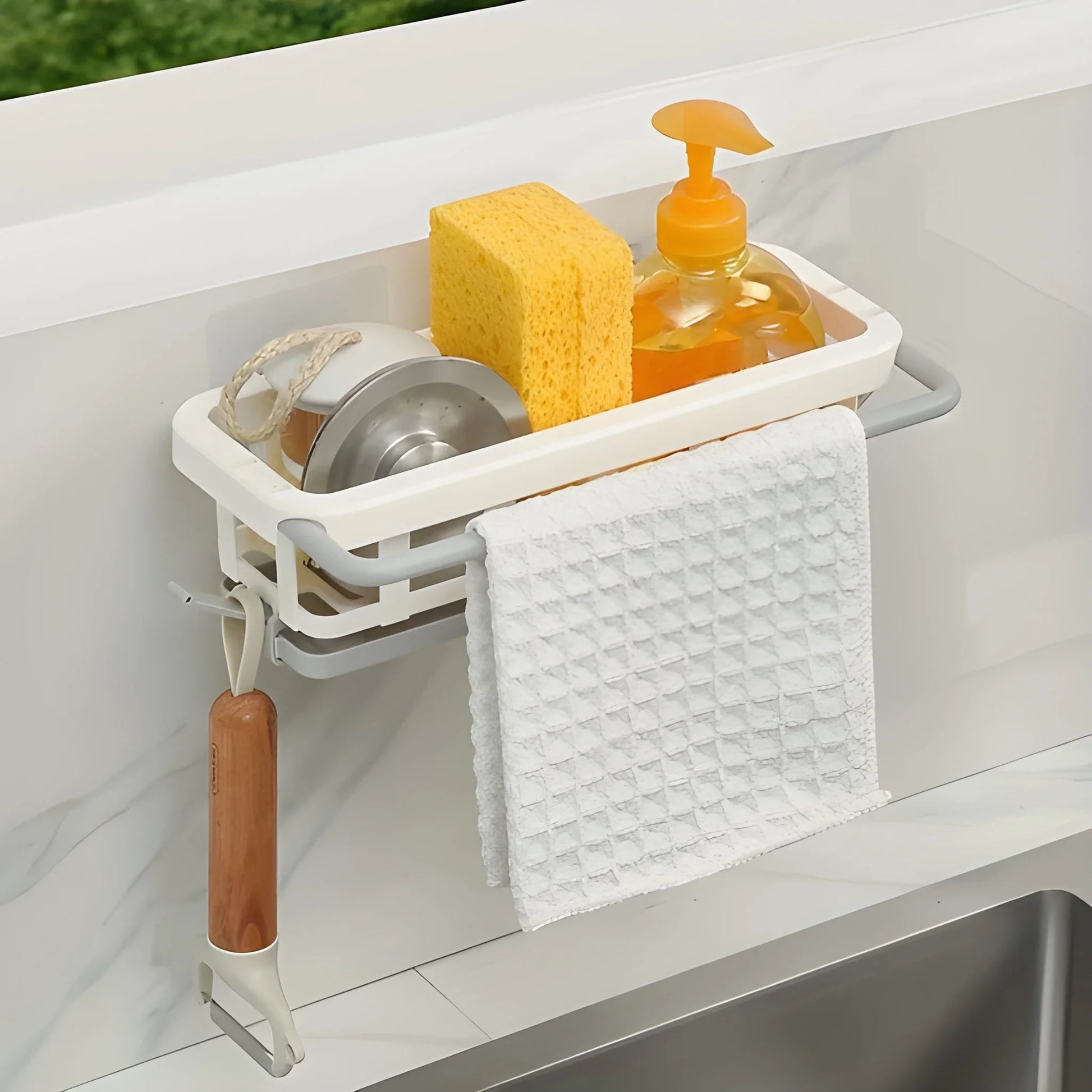 Retractable Sink Organizer Rack - Home Improvement