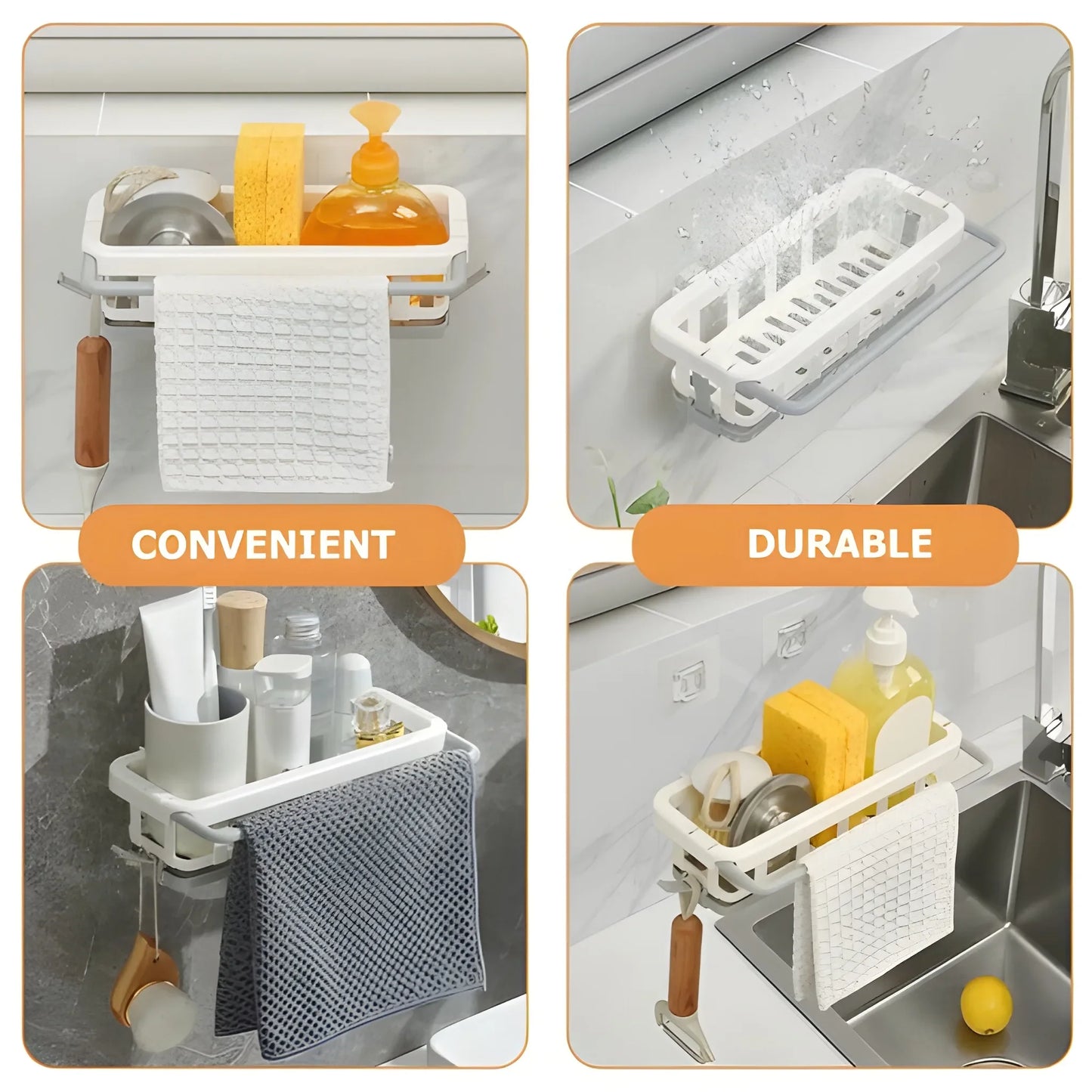 Retractable Sink Organizer Rack - Home Improvement