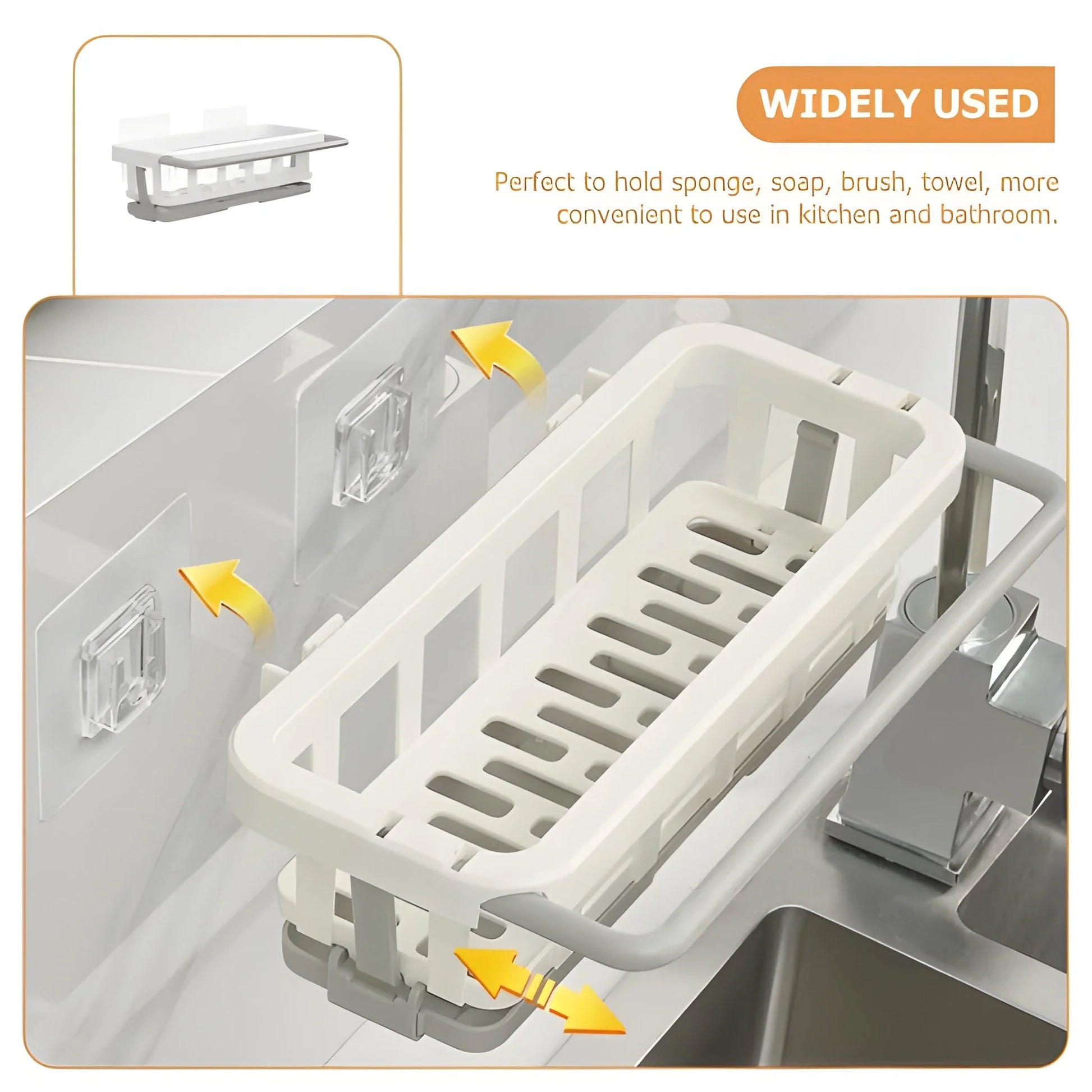 Retractable Sink Organizer Rack - Home Improvement