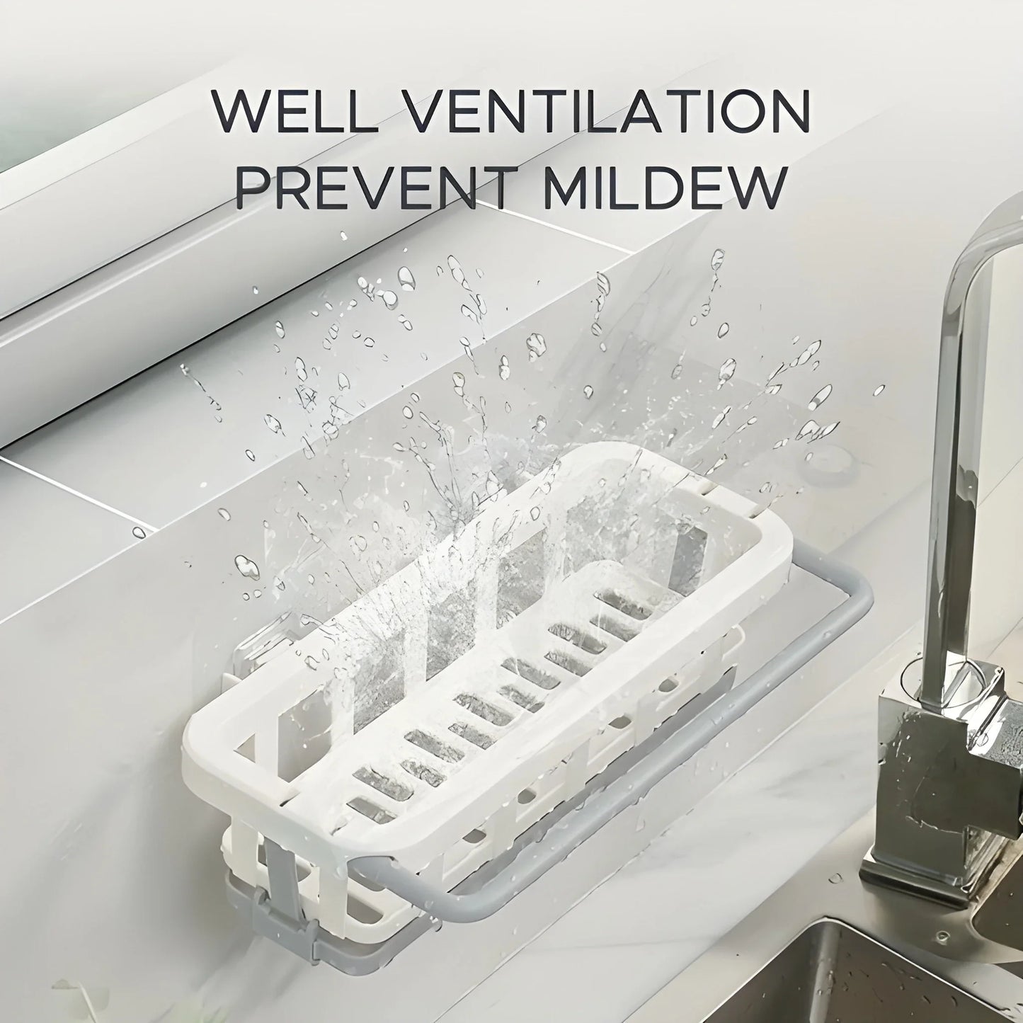 Retractable Sink Organizer Rack - Home Improvement