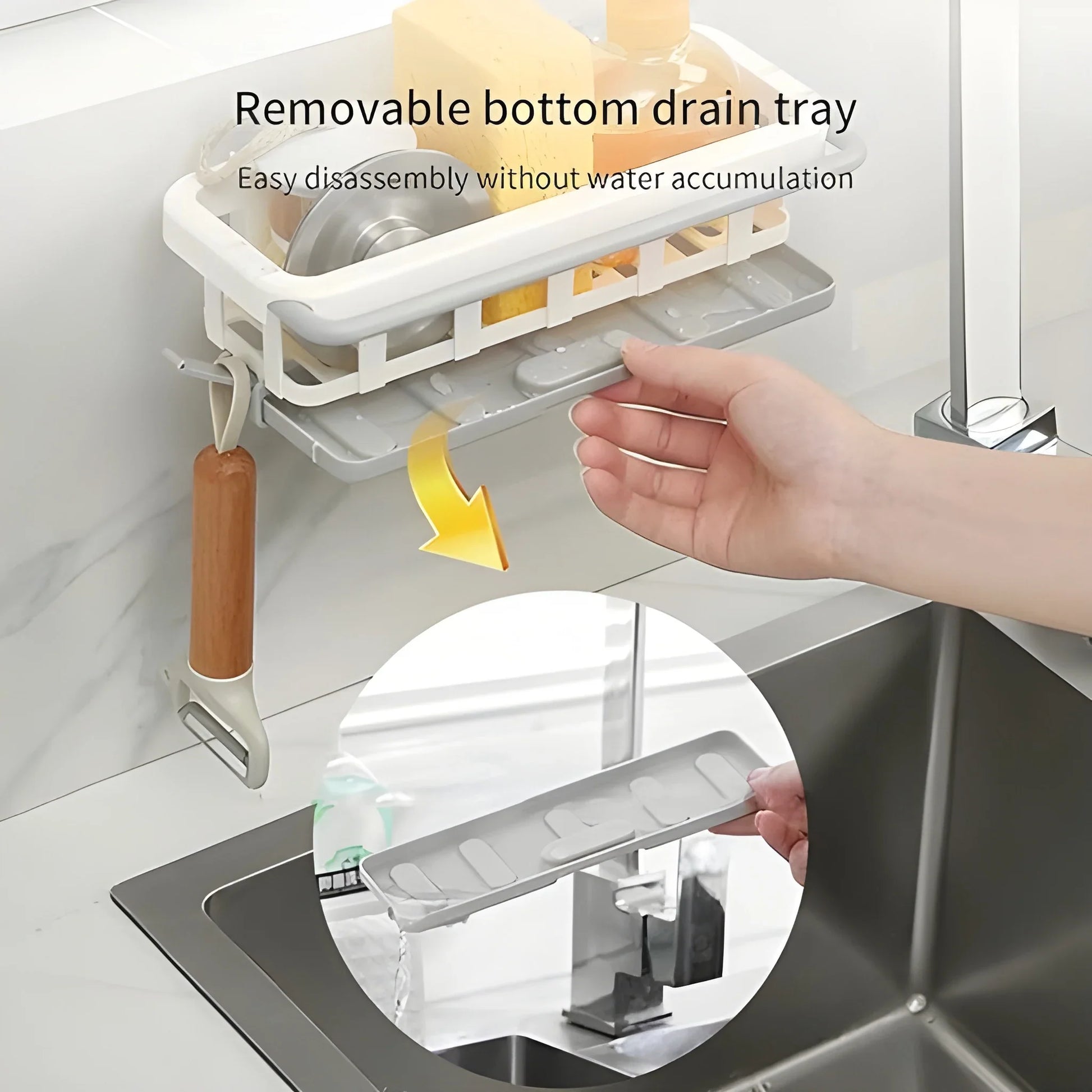 Retractable Sink Organizer Rack - Home Improvement