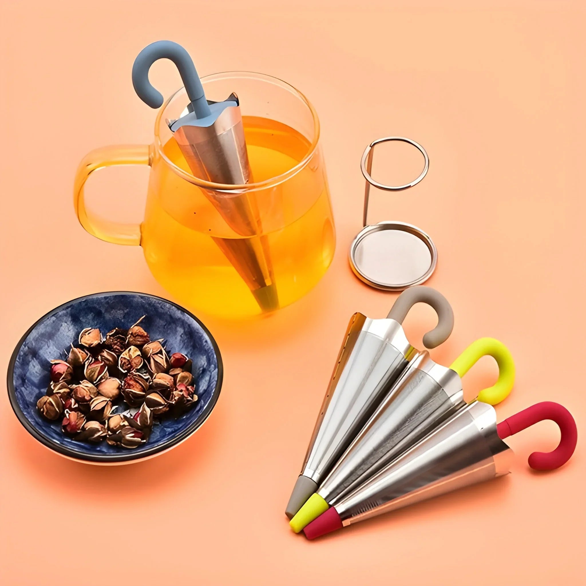 Best reusable cute umbrella tea strainer - home & garden | 2025 | fast shipping
