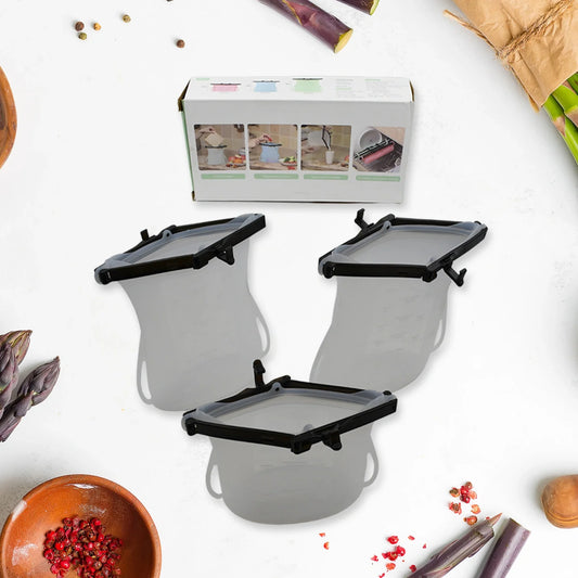 Best reusable silicone bags (3 pcs) - food storage | 2025 | fast shipping