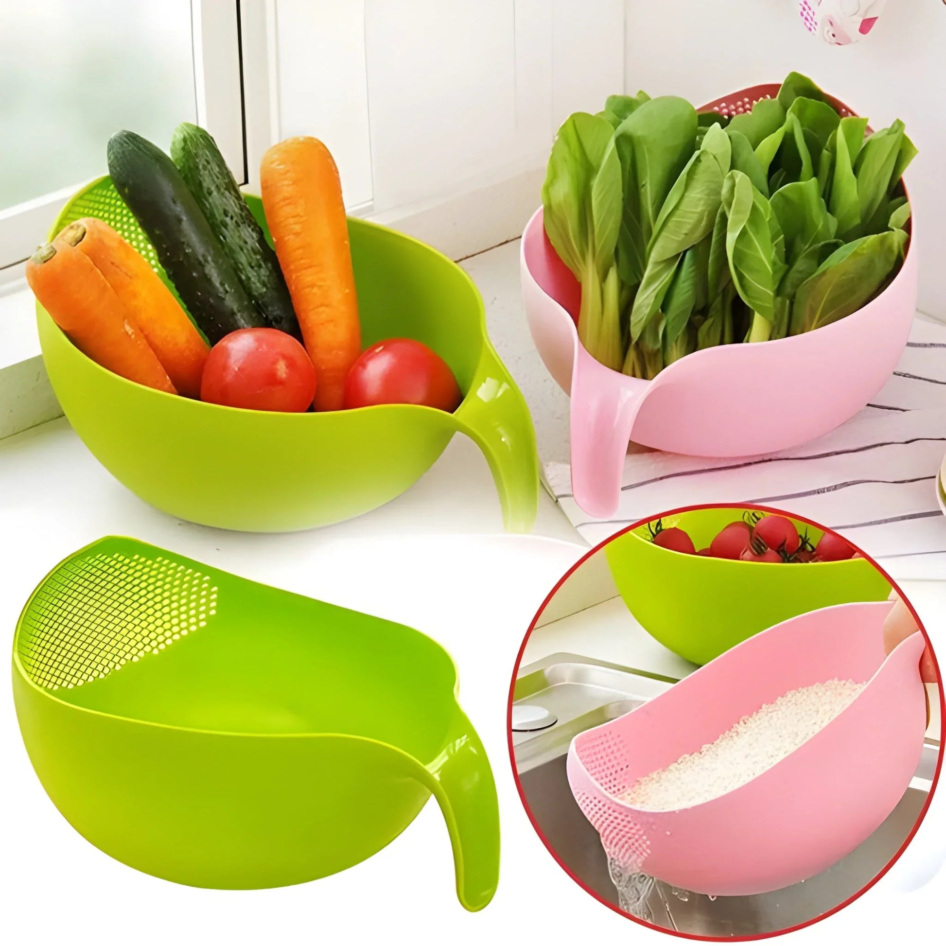 Best rice bowl thick drain basket - home & garden | 2025 | fast shipping