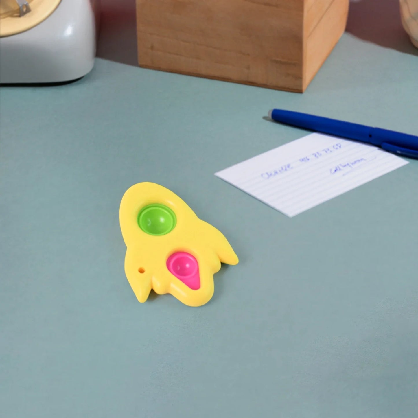 Rocket Dimple Keychain – 1 Pc - Toys