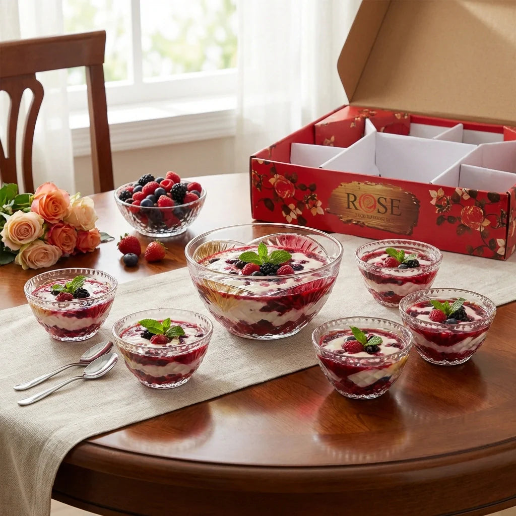 Best rose glass bowl set - 2026 | fast shipping