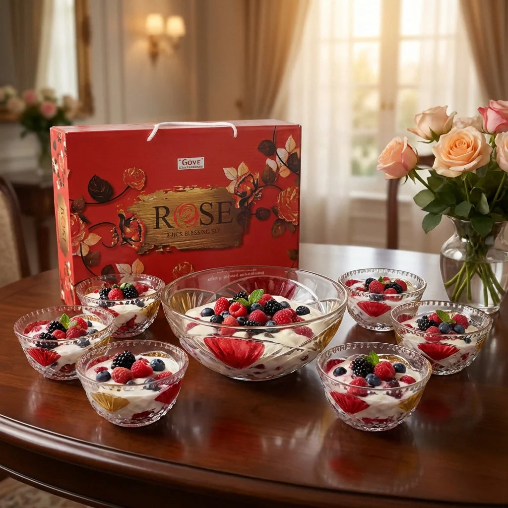 Best rose glass bowl set - 2026 | fast shipping