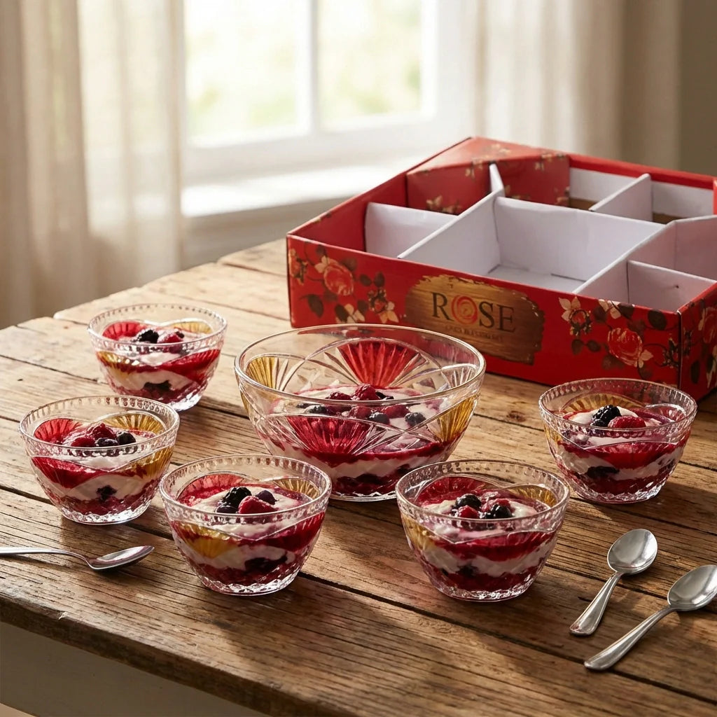 Best rose glass bowl set - 2026 | fast shipping