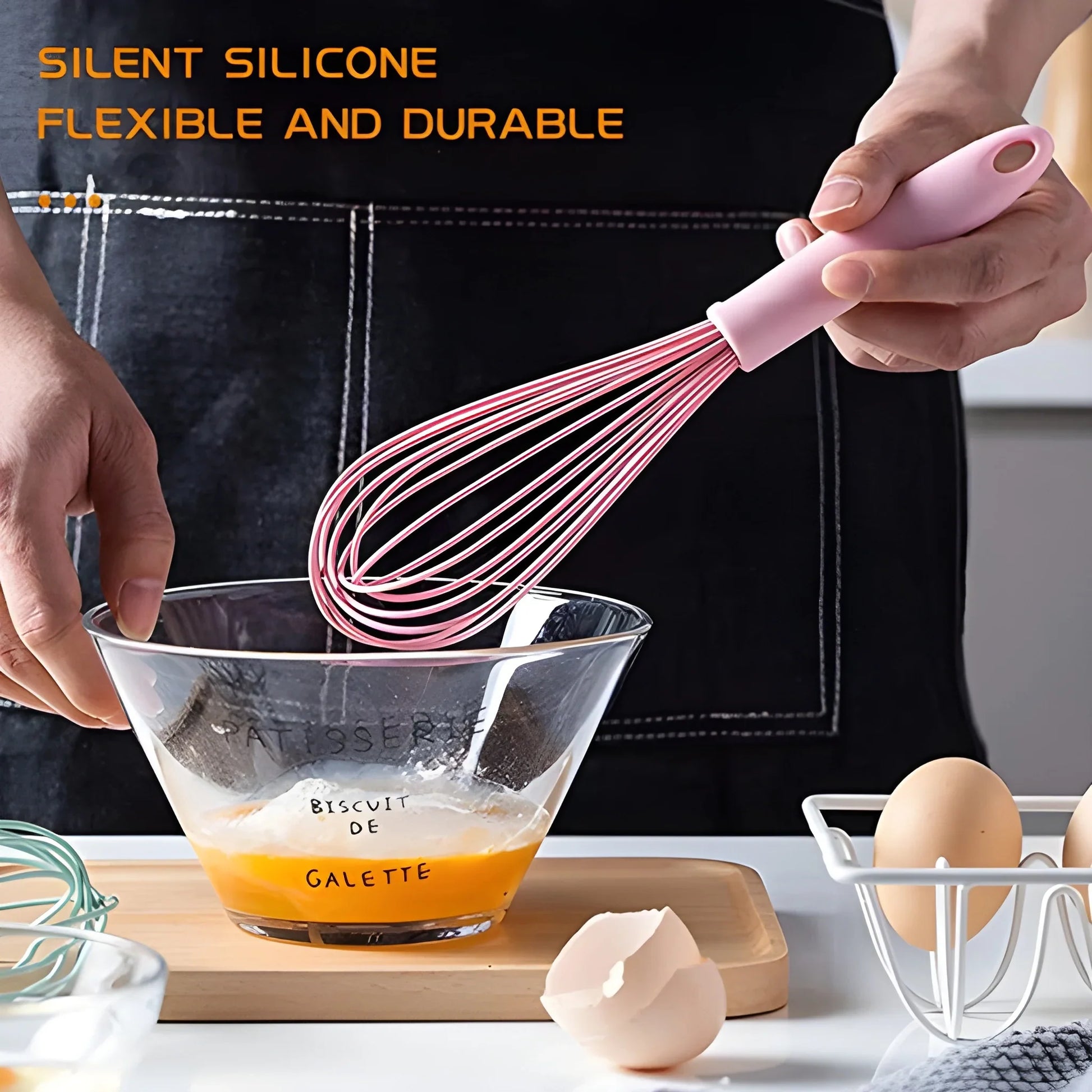Rotary Hand Mixer Whisk - Home & Kitchen