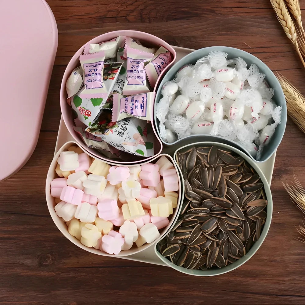 Best rotating compartment candy box - food storage | 2025 | fast shipping