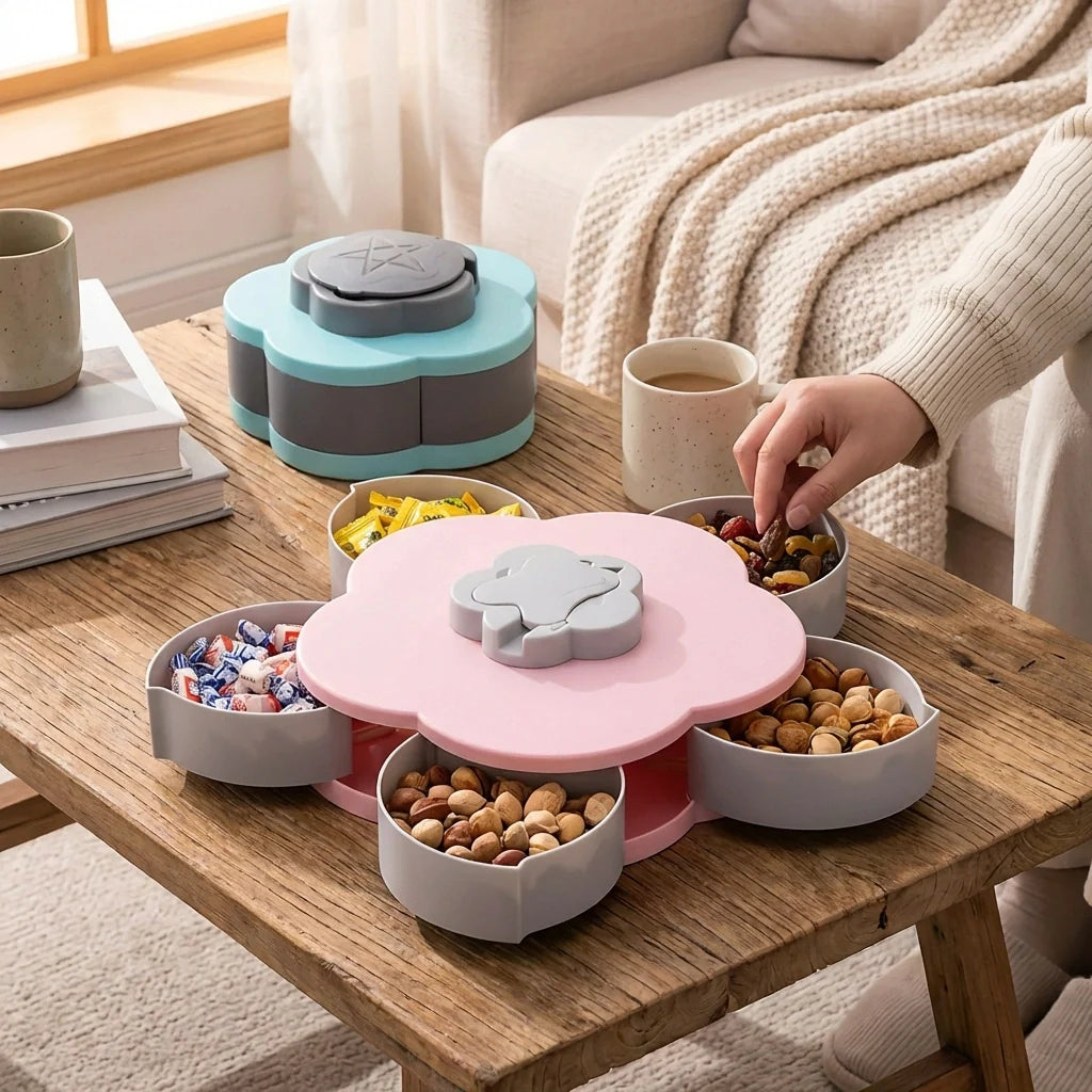 Best rotating snack serving tray - food storage containers | 2026 | fast shipping