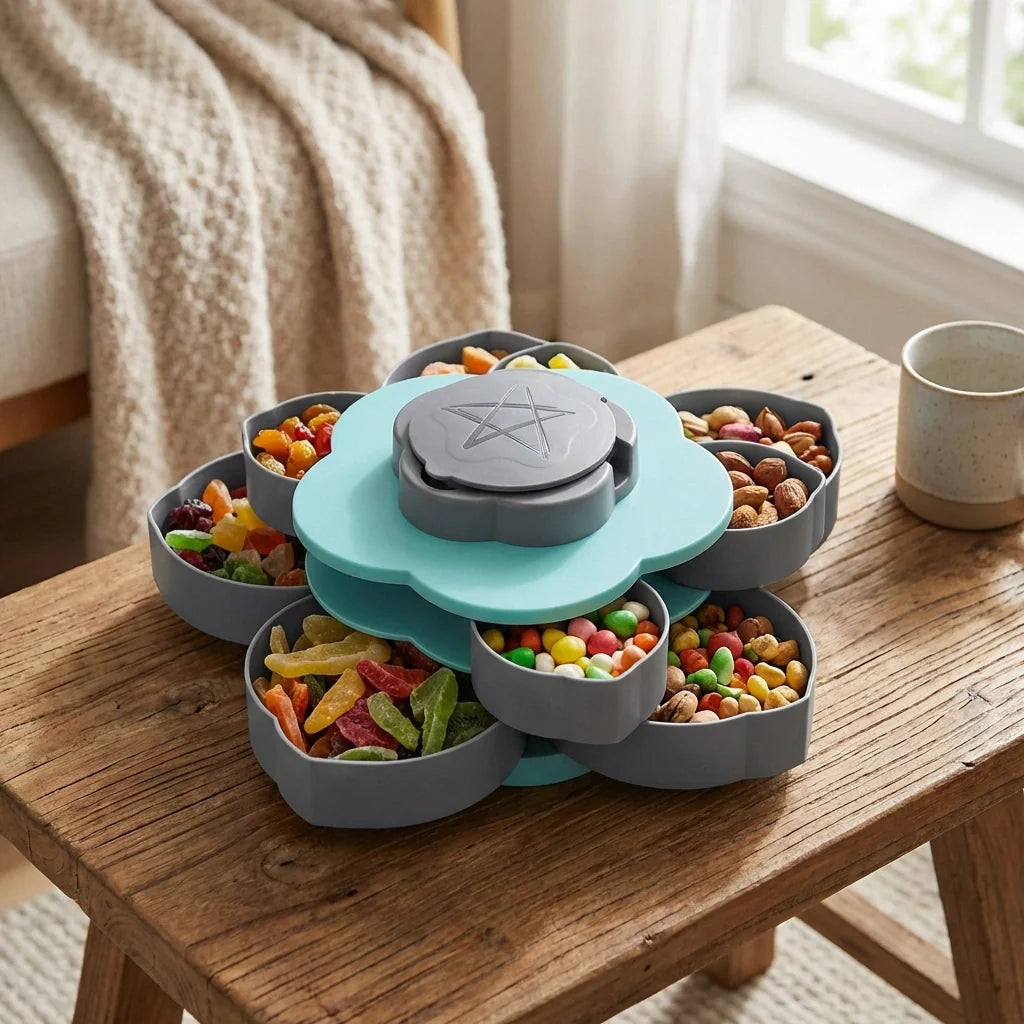 Best rotating snack serving tray - food storage containers | 2026 | fast shipping