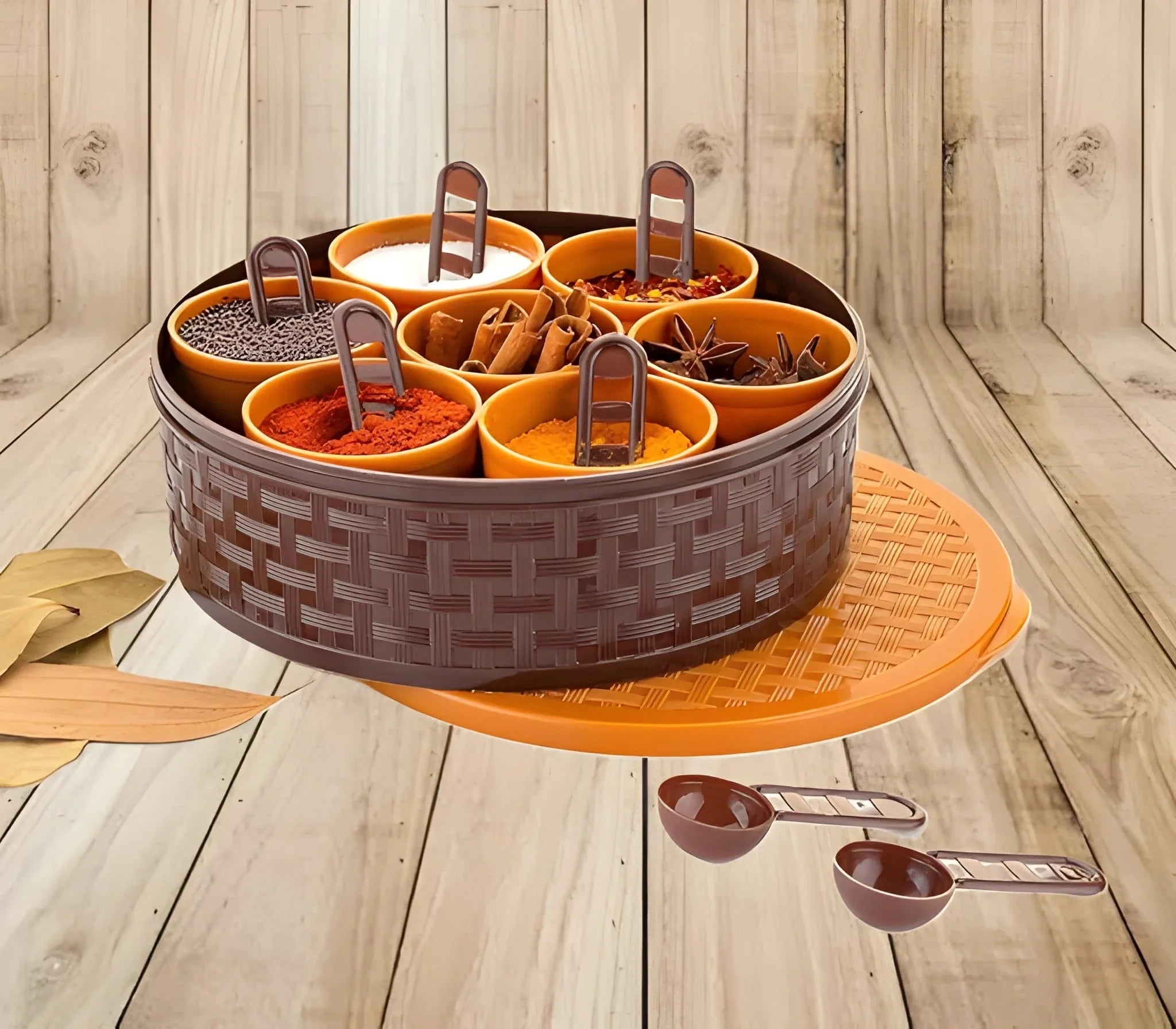 Best round plastic masala spice box - home & garden | 2025 | fast shipping