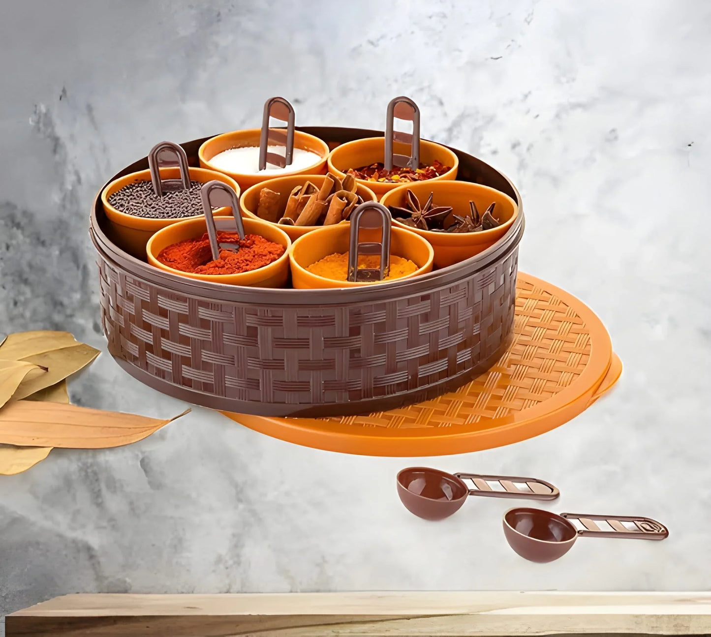 Best round plastic masala spice box - home & garden | 2025 | fast shipping