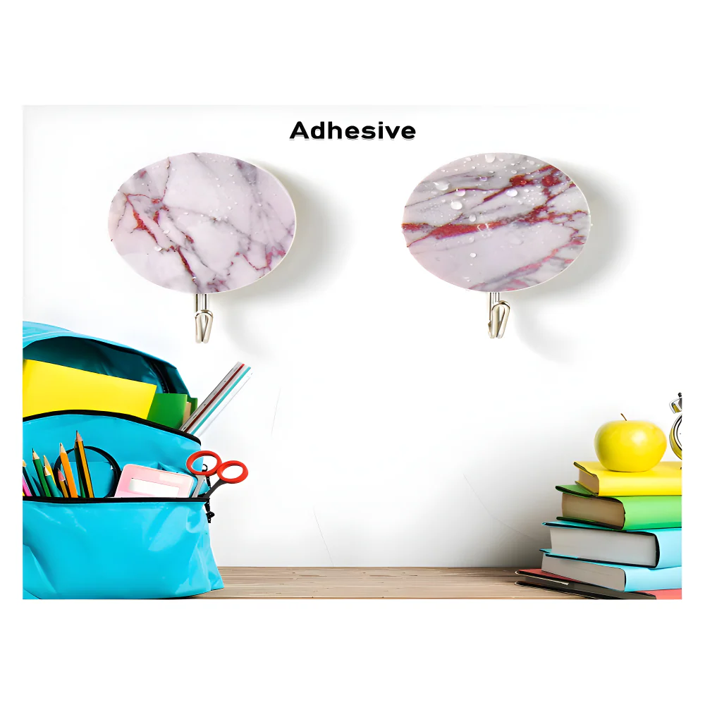 Round Self-Adhesive Hooks - Home Improvement