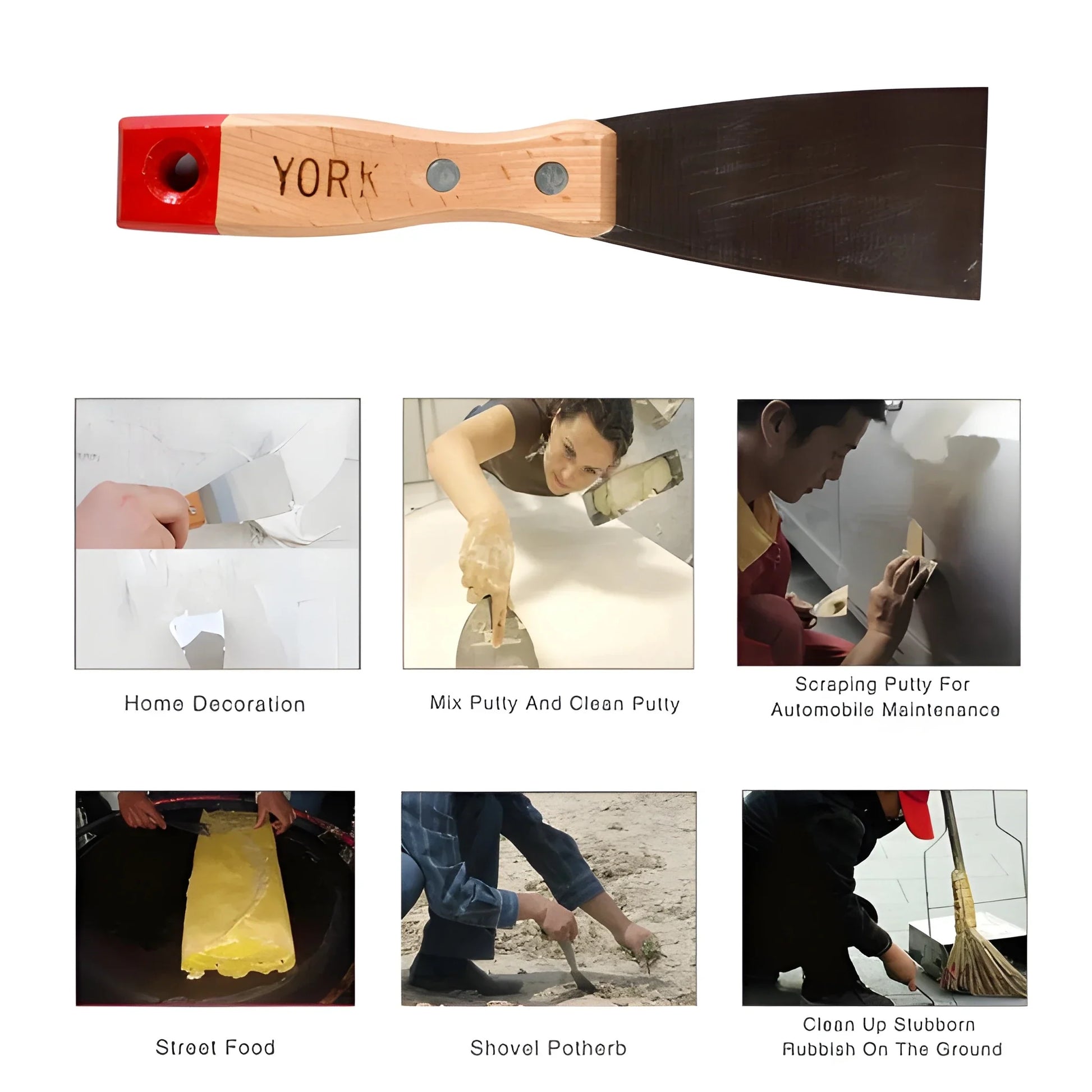 Rubber-Grip Putty Knife - Industrial & Scientific