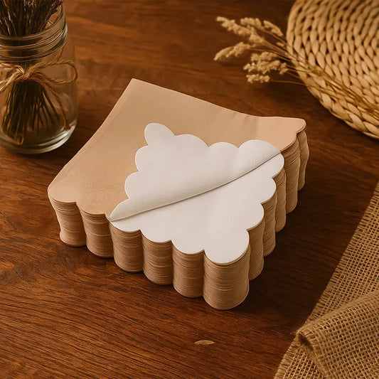 Best scalloped edge tissue set (120 pc) - paper napkins | 2025 | fast shipping