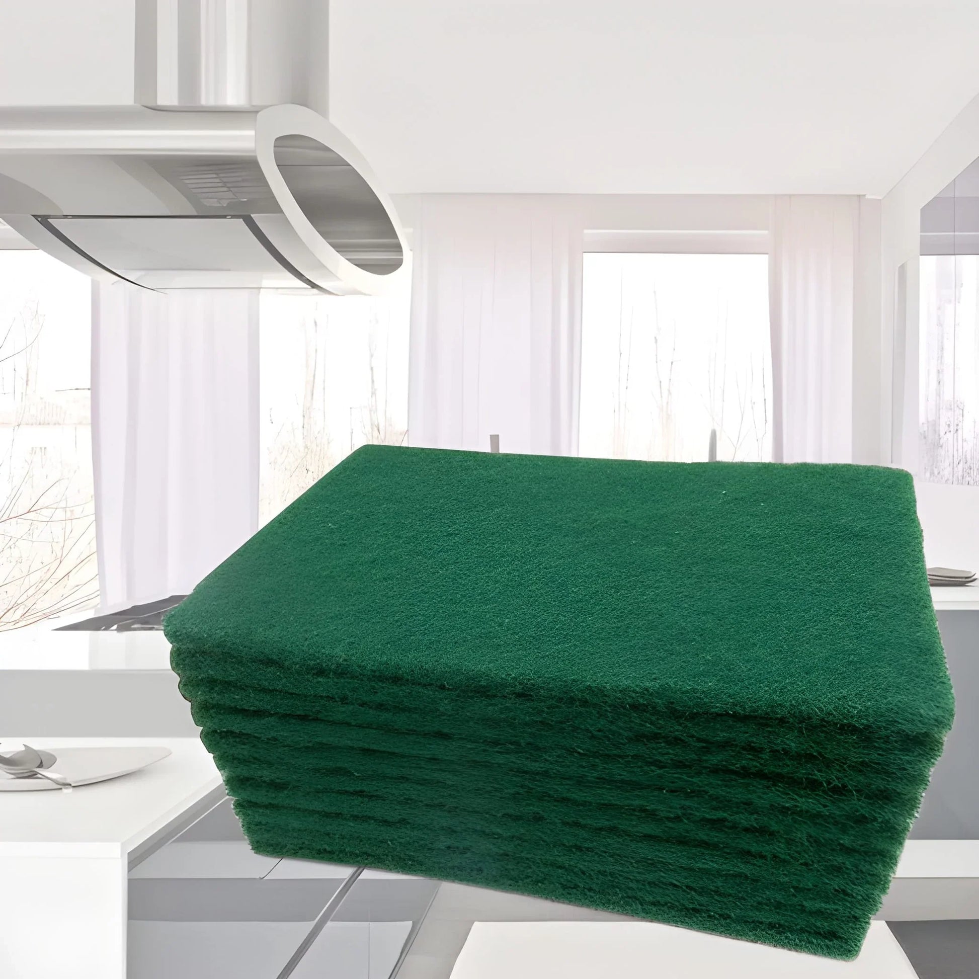 Scrub Sponge Cleaning Pads Aqua Green - Industrial & Scientific