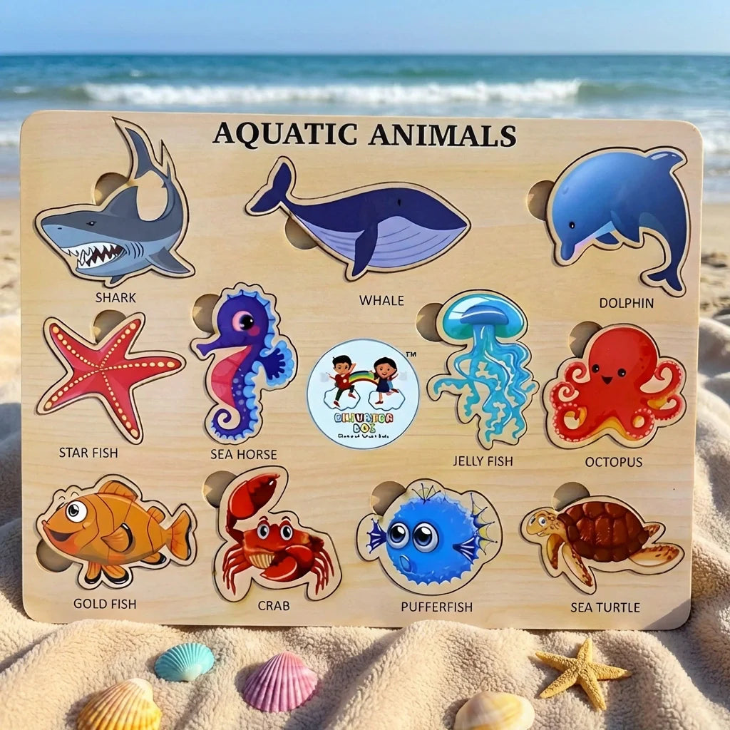 Best seawater animal wooden puzzle board - toys & games | 2026 | fast shipping
