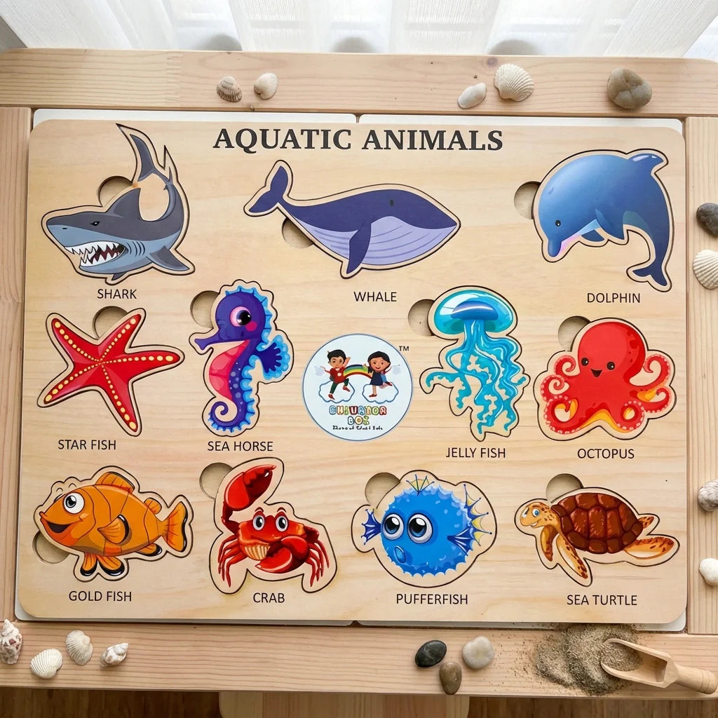 Best seawater animal wooden puzzle board - toys & games | 2026 | fast shipping