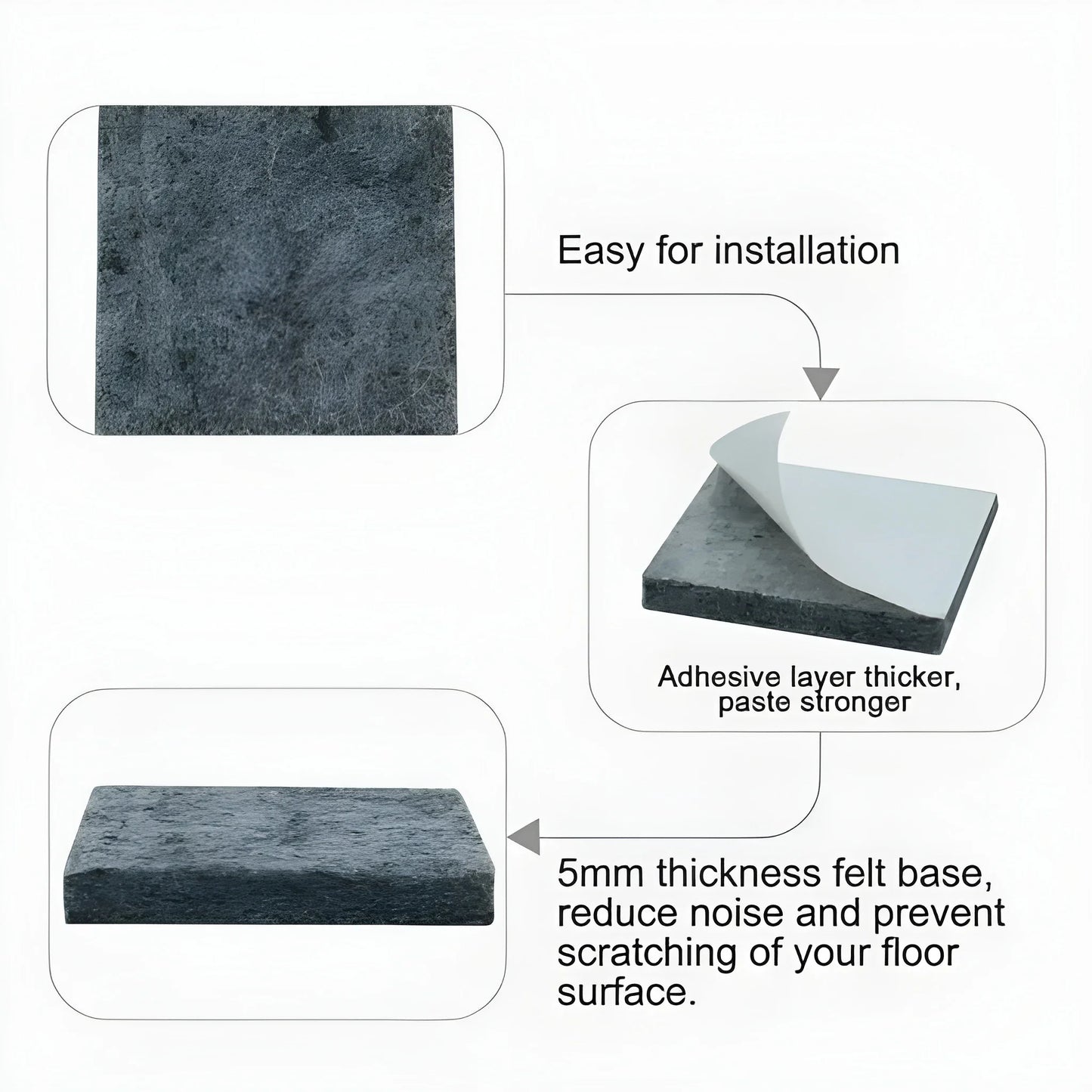 Self-Adhesive Felt Pads - Industrial & Scientific