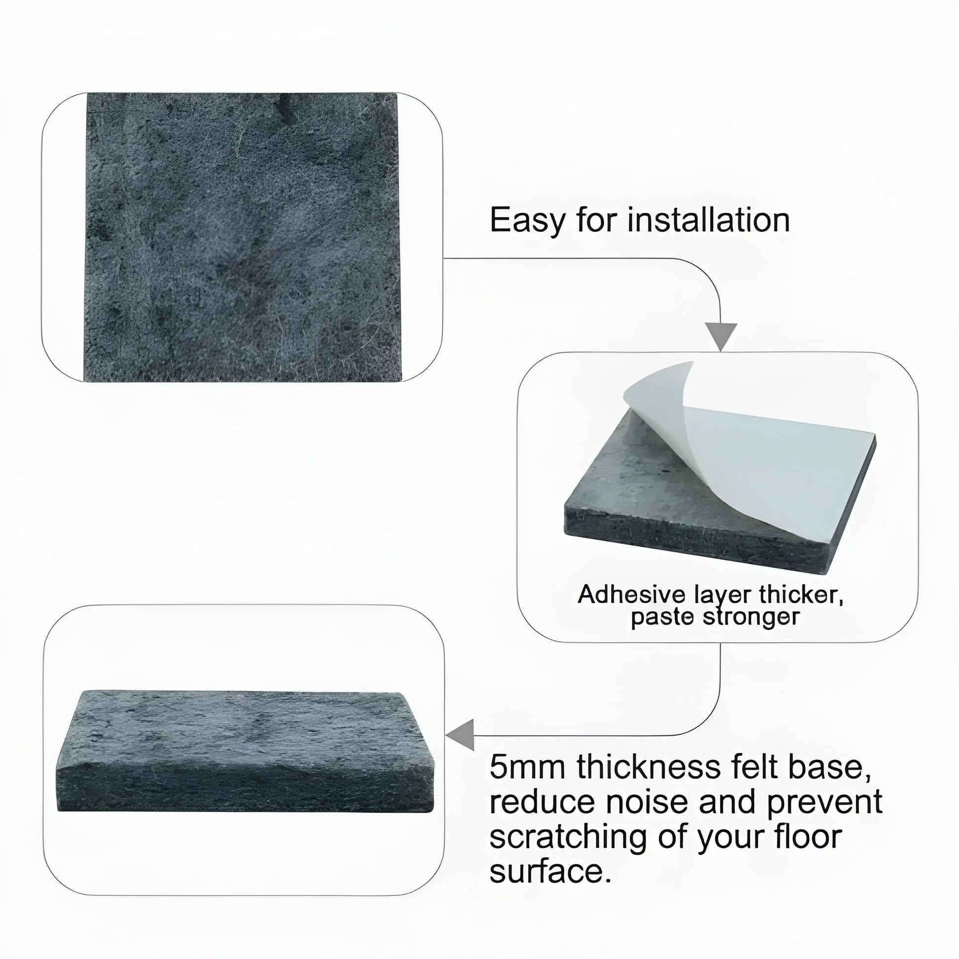 Self-Adhesive Felt Pads - Industrial & Scientific