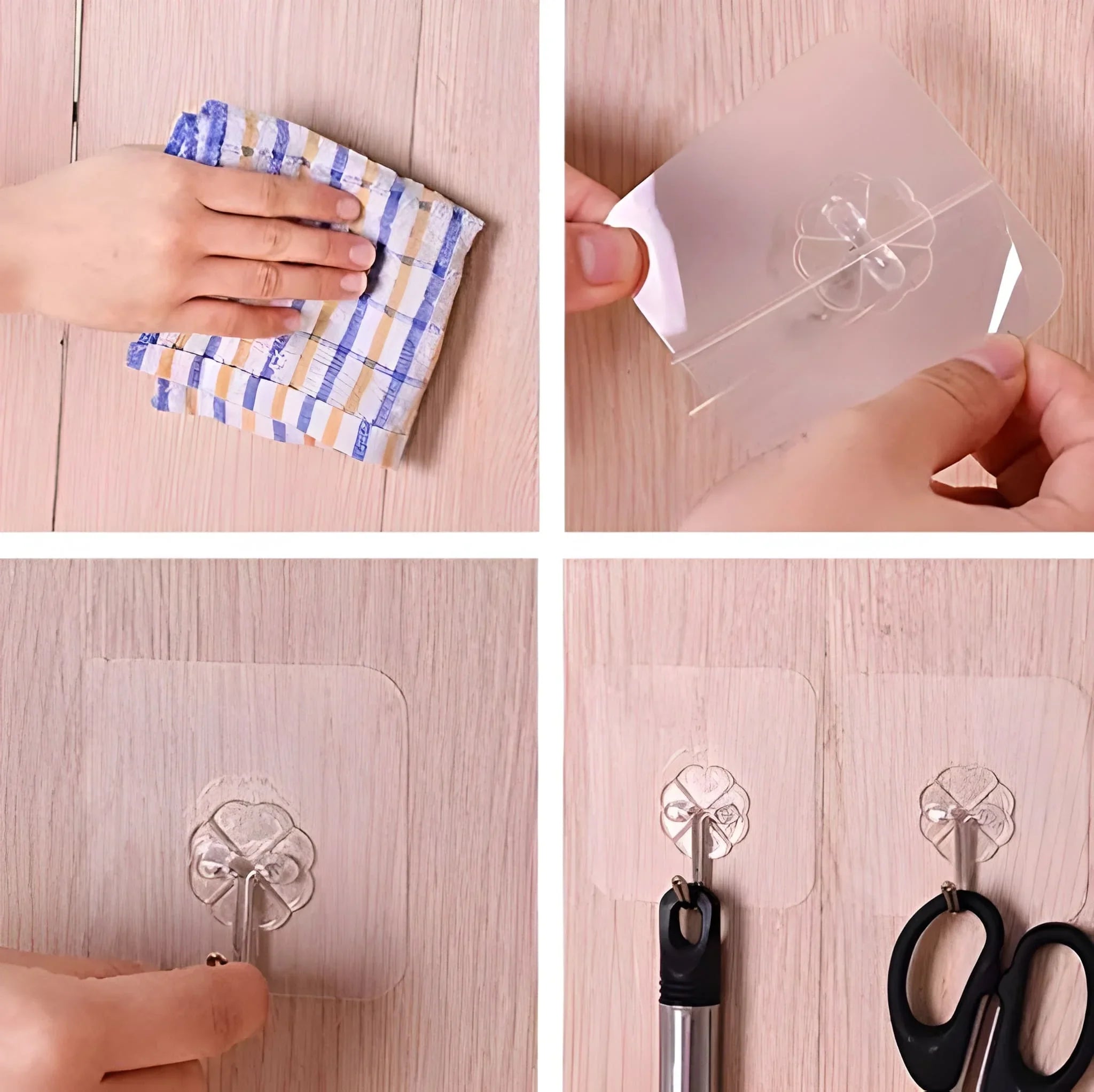 Self Adhesive Hooks Sticker - Home Improvement