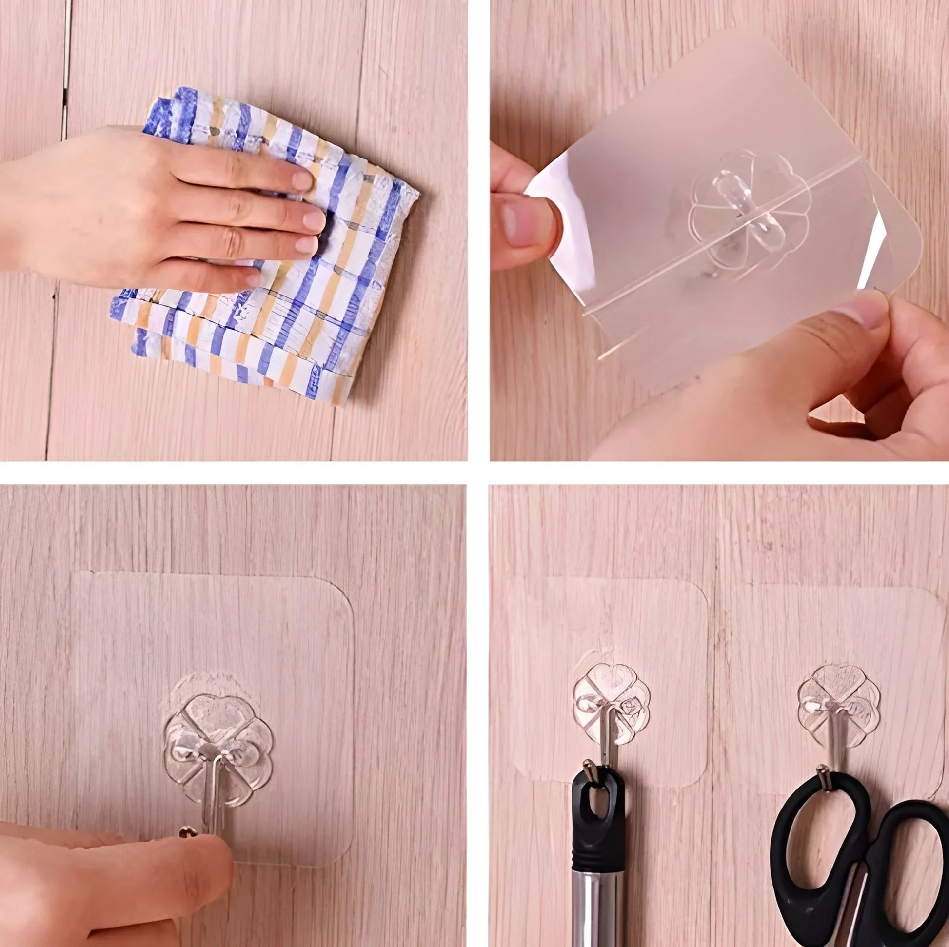 Self Adhesive Hooks Sticker - Home Improvement