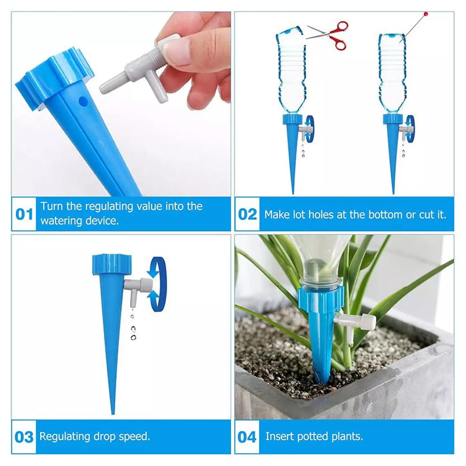 Self-Watering Plant Spikes - Garden & Outdoors